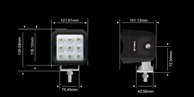 Preview: STEDI G9 Black FLOOD Work LED